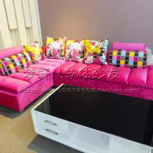 夢軒兒軟體沙發 用一抹玫紅，為小戶型家居注入品牌質感與靈動空間